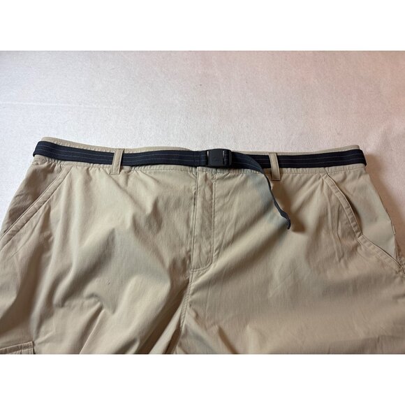 L.L. Beans  Cargo Capri Mens Convertible Cargo Short Beige Size 1x plus - Picture 8 of 15